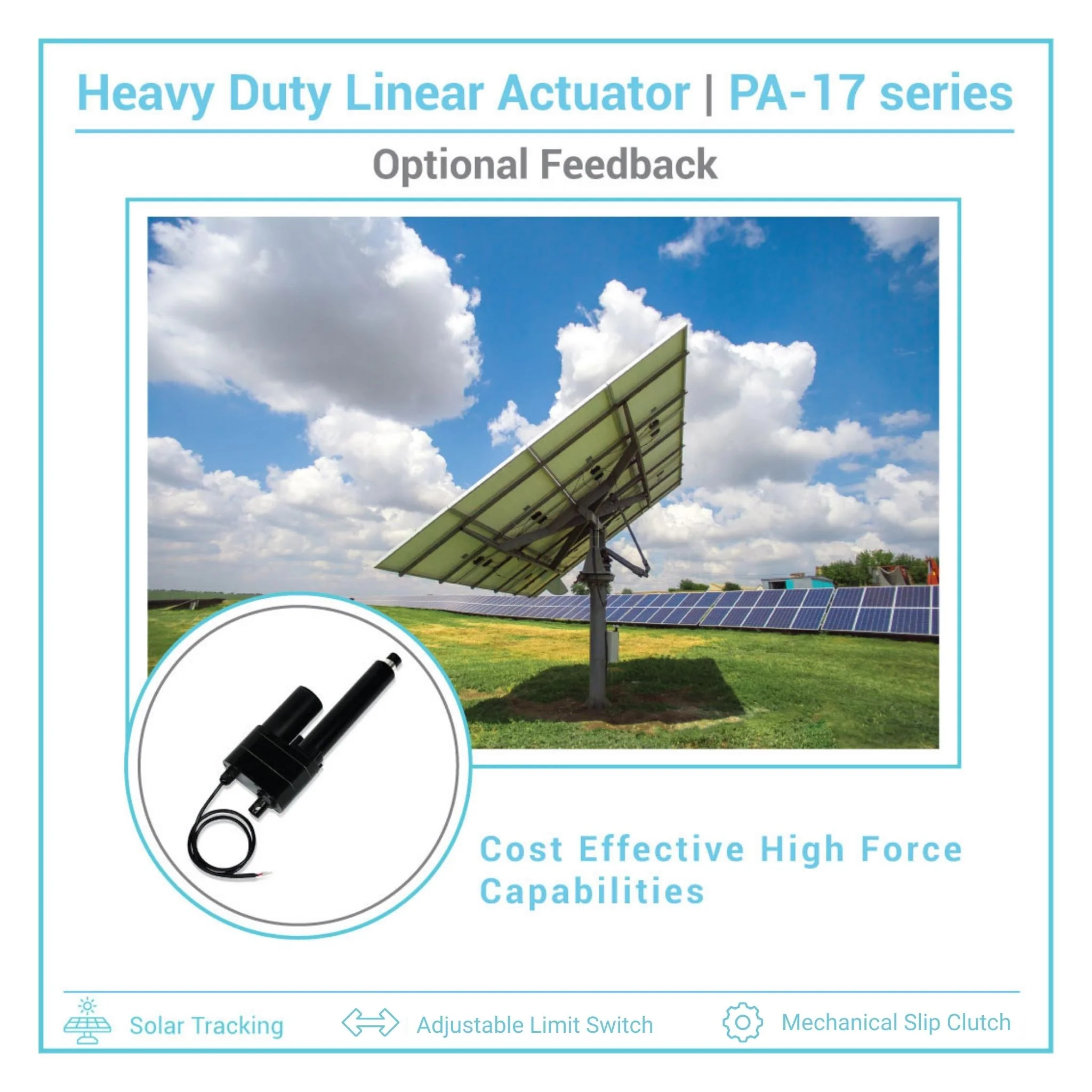 Heavy Duty Linear Actuator - Optional Feedback - Image 4