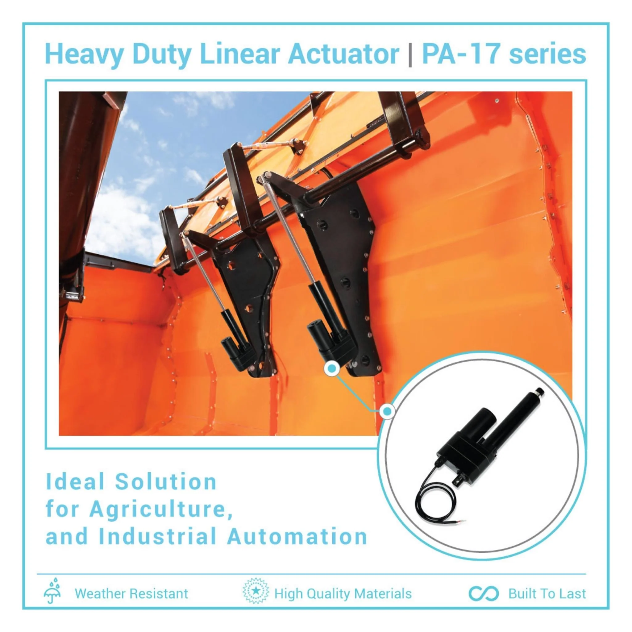 Heavy Duty Linear Actuator - Optional Feedback - Image 5